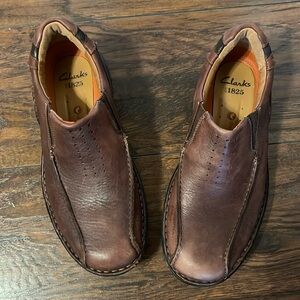 Clark’s Men’s Brown Leather Loafers Size 7.5
